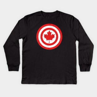 Captain Canada Kids Long Sleeve T-Shirt